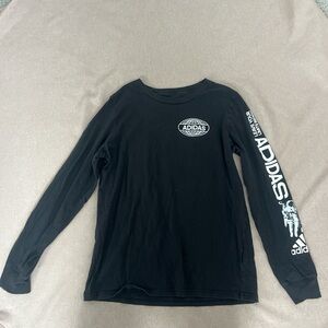 Adidas Black Graphic Long Sleeve Tee